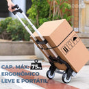 Carrinho Dobrável Reforçado 75kg Portátil (PROMOÇÃO)