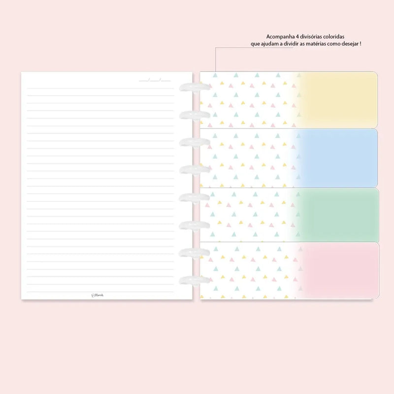 Caderno De Discos Basic Inteligente A5 - Floresça - Moreih