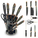 Jogo de Facas Gourmet 9 Peças Inox + Amolador (PROMOÇÃO)