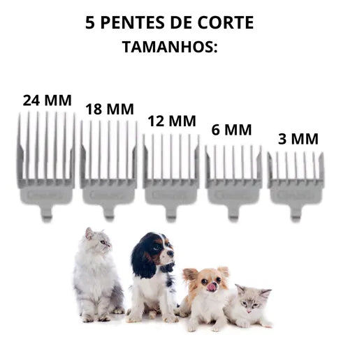 Aspirador e Tosador de Pelos para Pets 3L Baixo Ruído (PROMOÇÃO)