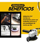 Lixadeira Angular Recarregável 21V com 2 Baterias (PROMOÇÃO)